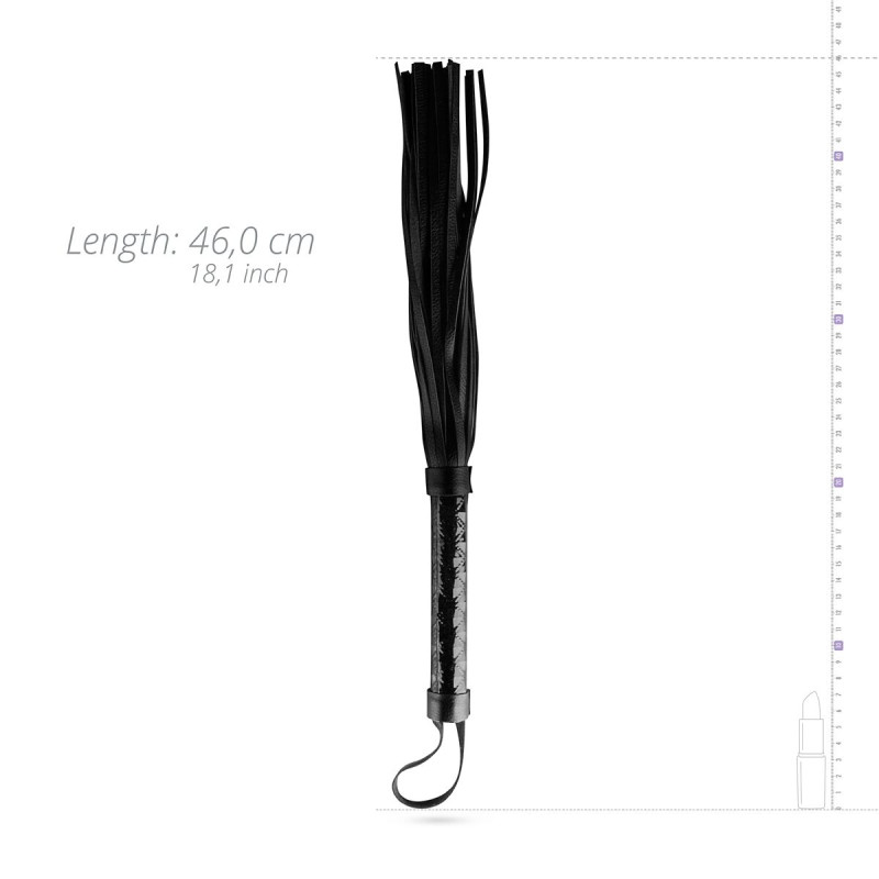 Батіг-флогер Whipped - Beat It Flogger - Black, екошкіра (пом'ята упаковка)