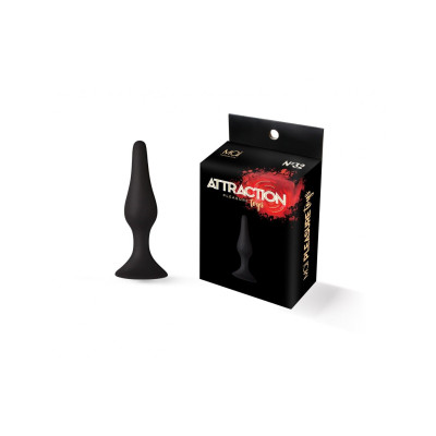 Анальна пробка на присосці MAI Attraction Toys №32 Black (пом'ята упаковка)