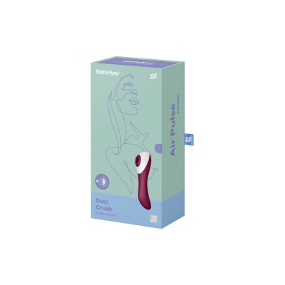 Вакуумный клиторальный стимулятор Satisfyer Dual Crush Wine Red (трещина во вкладыше)
