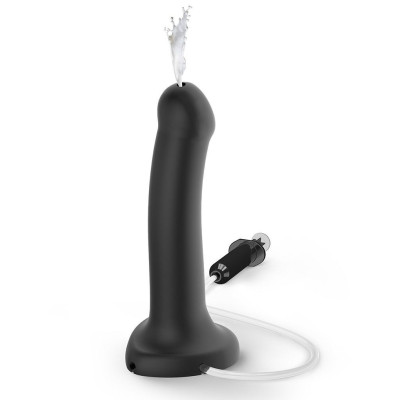 Кінчаючий фалоімітатор Strap-On-Me Dildo Cum Black (м'ята упаковка)