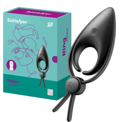 Ерекційне кільце Satisfyer Sniper Black (м'ята упаковка)