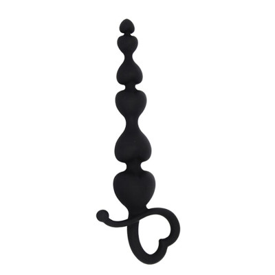 Анальні буси MAI Attraction Toys №79 Black, довжина 18см, діаметр 3,1см