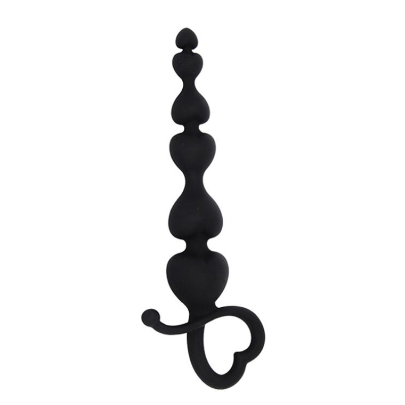 Анальні буси MAI Attraction Toys №79 Black, довжина 18см, діаметр 3,1см