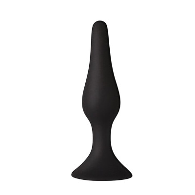 Анальна пробка на присосці MAI Attraction Toys №34 Black, довжина 12,5см, діаметр 3,2см