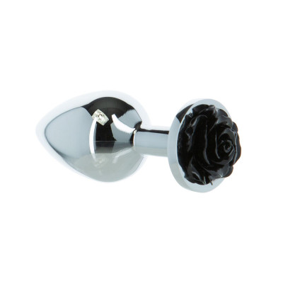 Металева анальна пробка Lux Active – Rose Anal Plug – Black