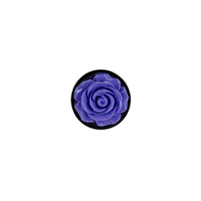 Металева анальна пробка Lux Active – Rose Anal Plug – Purple
