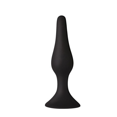 Анальна пробка на присосці MAI Attraction Toys №33 Black, довжина 11,5cм, діаметр 3см
