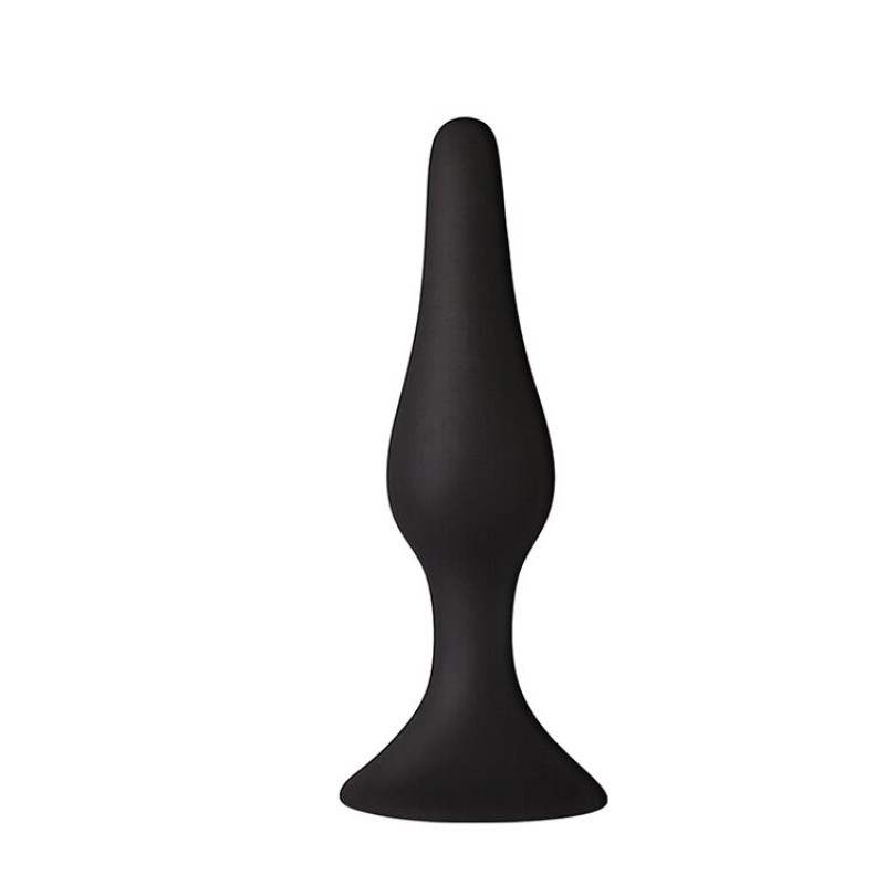 Анальна пробка на присосці MAI Attraction Toys №33 Black, довжина 11,5cм, діаметр 3см