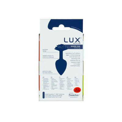 Металева анальна пробка Lux Active – Rose Anal Plug – Purple