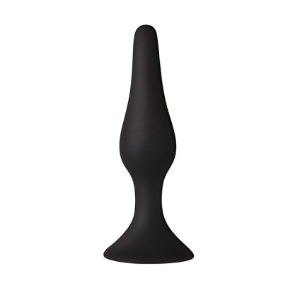 Анальна пробка на присосці MAI Attraction Toys №35 Black, довжина 15,5см, діаметр 3,8см