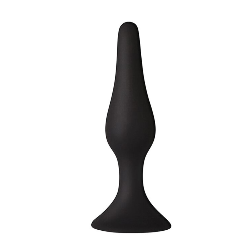 Анальна пробка на присосці MAI Attraction Toys №35 Black, довжина 15,5см, діаметр 3,8см
