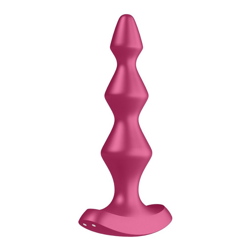Анальний стимулятор-намистини з двома моторами Satisfyer Lolli-Plug 1 (Berry)