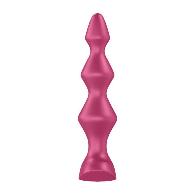 Анальний стимулятор-намистини з двома моторами Satisfyer Lolli-Plug 1 (Berry)