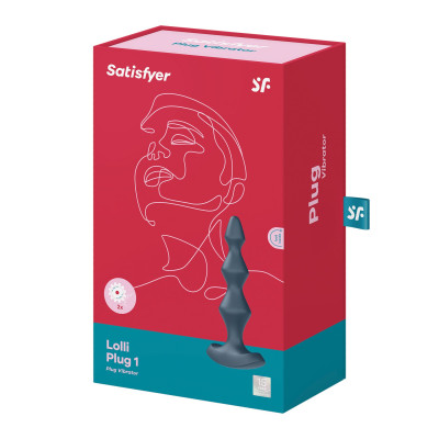 Анальний стимулятор-намистини з двома моторами Satisfyer Lolli-Plug 1 (dark teal)