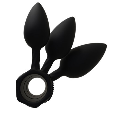 Набір анальних пробок Bathmate Anal Training Plugs, діаметр 2,5 см - 3,1см - 3,8см