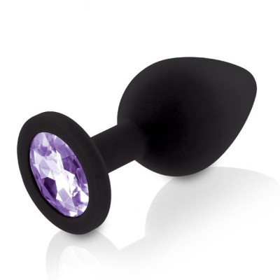 Набір анальних пробок з кристалом Rianne S: Booty Plug Set Black