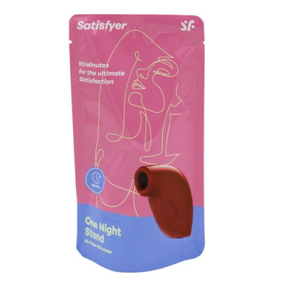 Вакуумний кліторальний стимулятор Satisfyer One Night Stand, одноразовий, на 90 хвилин роботи, 4 програми роботи