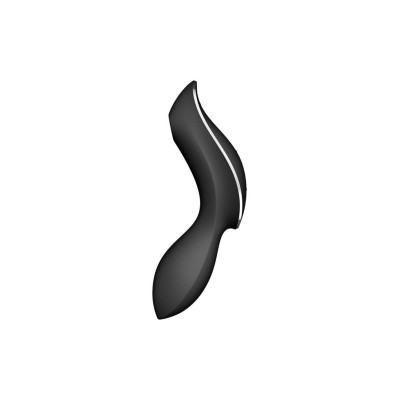 Вакуумний стимулятор Satisfyer Curvy Trinity 2 Black, з вібрацією