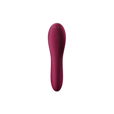 Вакуумний кліторальний стимулятор Satisfyer Dual Crush Wine Red