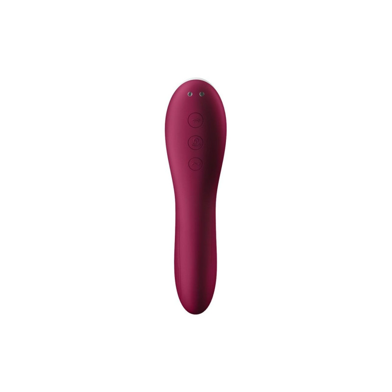 Вакуумний кліторальний стимулятор Satisfyer Dual Crush Wine Red