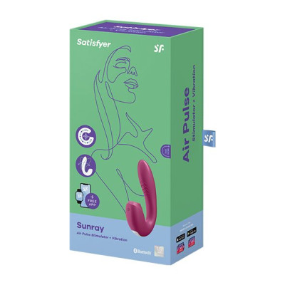 Вакуумний вібратор Satisfyer Sunray Berry