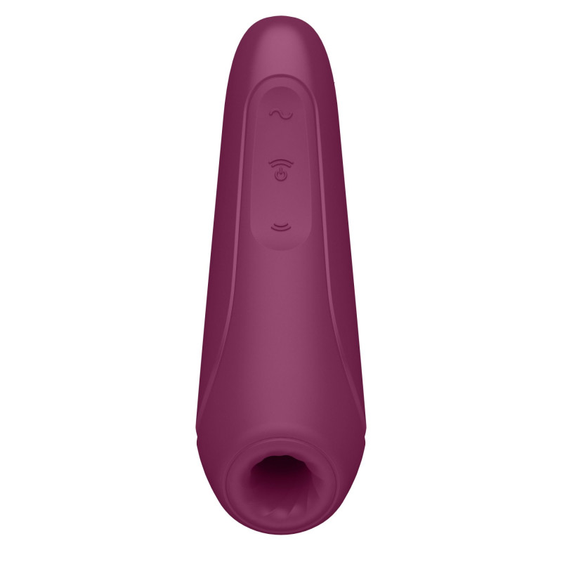 Вакуумний кліторальний стимулятор Satisfyer Curvy 1+ Rose Red з керуванням через інтернет