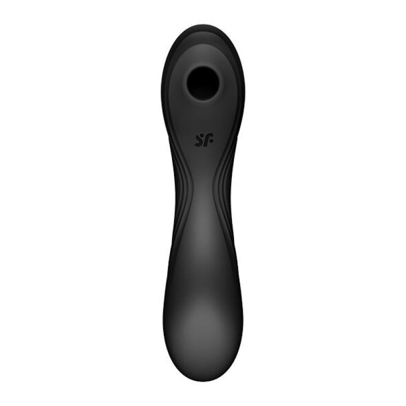 Вакуумний стимулятор із вібрацією Satisfyer Curvy Trinity 4 Black