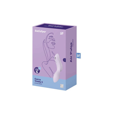 Вакуумний кліторальний стимулятор із вібрацією Satisfyer Curvy Trinity 2 Violet
