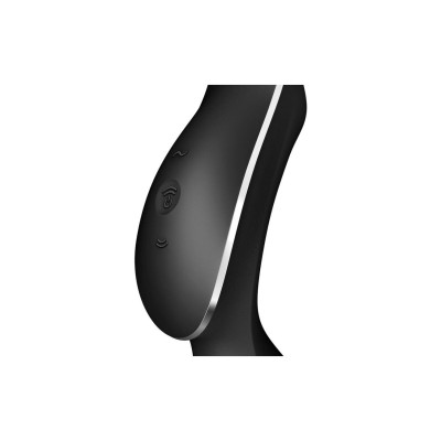 Вакуумний стимулятор Satisfyer Curvy Trinity 2 Black, з вібрацією