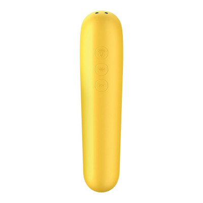 Смарт вібратор і вакуумний стимулятор 2 в 1 Satisfyer Dual Love Yellow