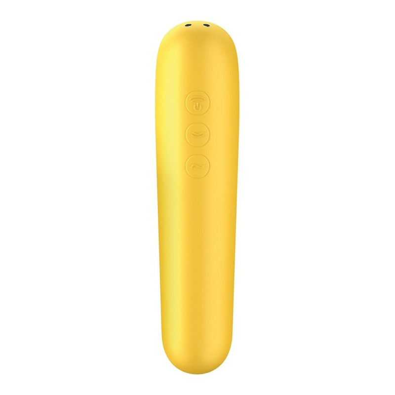 Смарт вібратор і вакуумний стимулятор 2 в 1 Satisfyer Dual Love Yellow