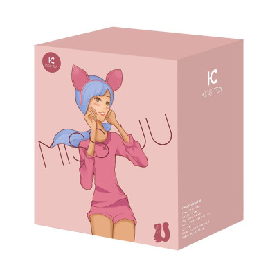 Вакуумний стимулятор з вібрацією KISSTOY Miss UU Pink, іграшка 2 в 1
