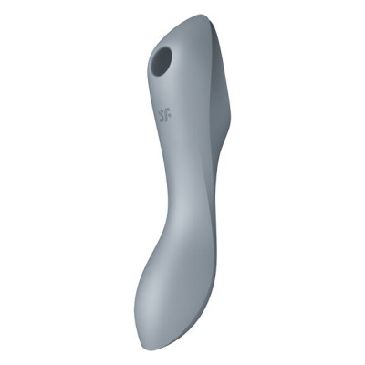 Вакуумний стимулятор Satisfyer Curvy Trinity 3 BlueGrey з вібрацією Вакуумний стимулятор Satisfyer Curvy Trinity 3 BlueGrey з вібрацією