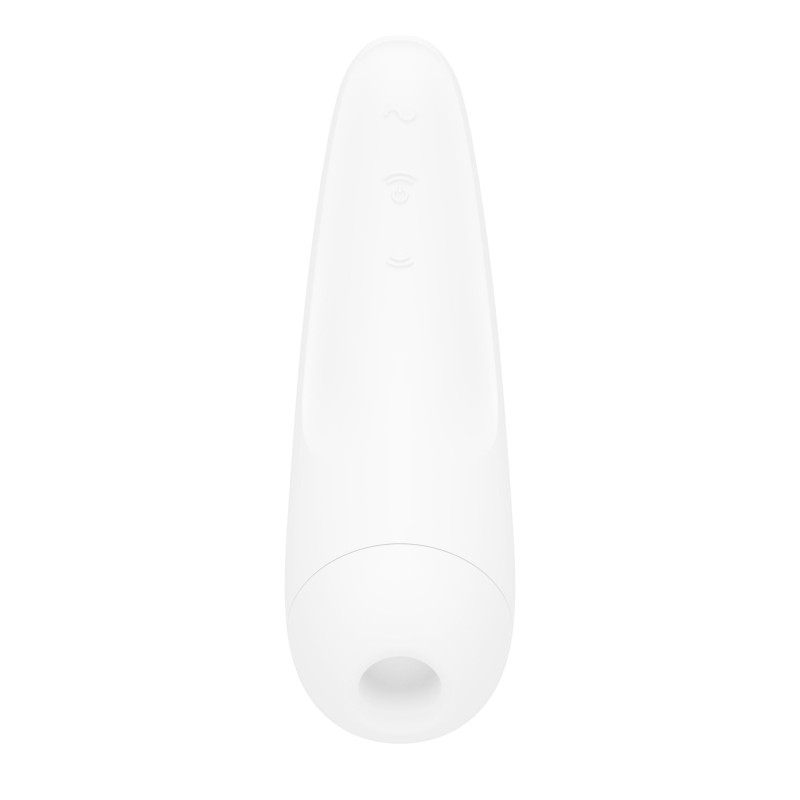 Вакуумний кліторальний стимулятор Satisfyer Curvy 2+ White з керуванням через інтернет