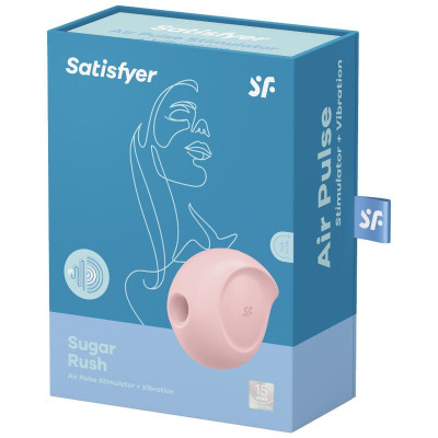 Вакуумний кліторальний стимулятор Satisfyer Sugar Rush Rose, з вібрацією