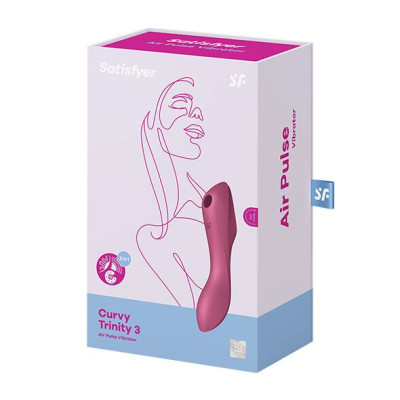 Вакуумний вібратор Satisfyer Curvy Trinity 3 Red