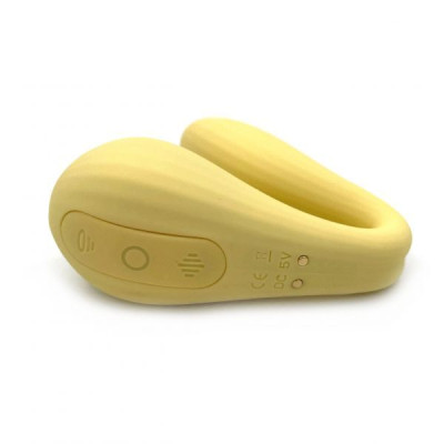 Вакуумний вагінально-кліторальний стимулятор Magic Motion Bobi Yellow, керування зі смартфону