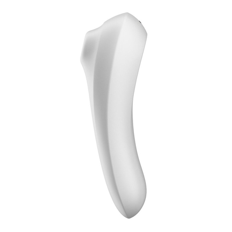 Смарт-вібратор та вакуумний стимулятор 2в1 Satisfyer Dual Pleasure білий