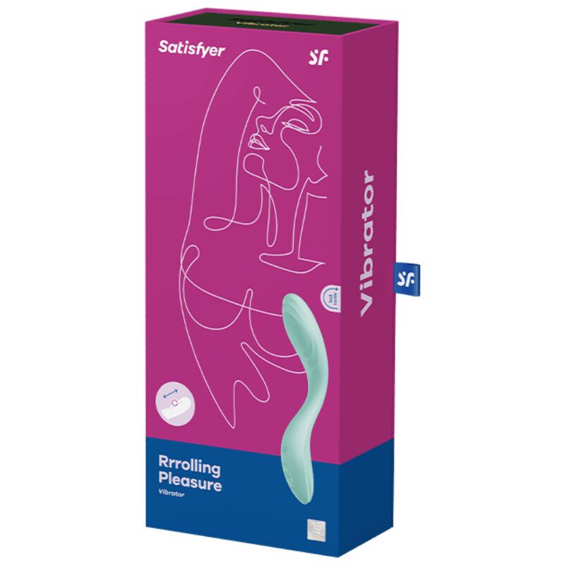 Вібратор із перловою стимуляцією точки G Satisfyer Rrrolling Pleasure Mint