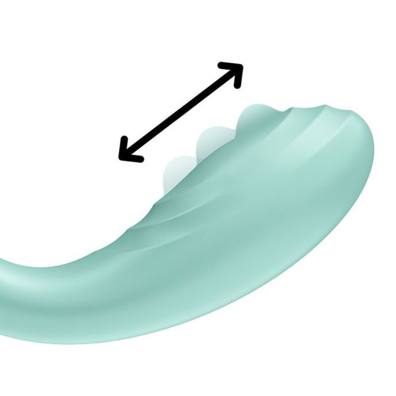 Вібратор із перловою стимуляцією точки G Satisfyer Rrrolling Pleasure Mint