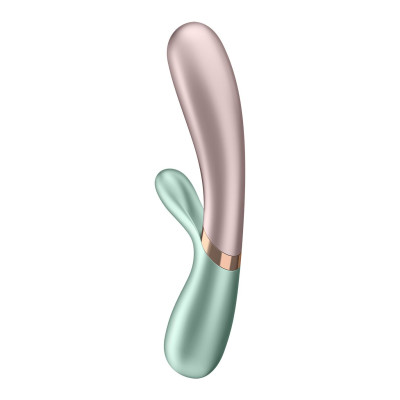 Вібратор-кролик з підігрівом Satisfyer Hot Lover Green