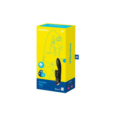 Смарт вібратор-кролик Satisfyer Double Flex Black