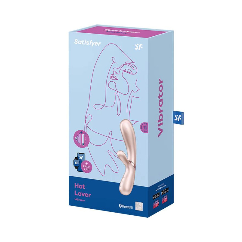 Смарт вібратор-кролик з підігрівом Satisfyer Hot Lover Nude