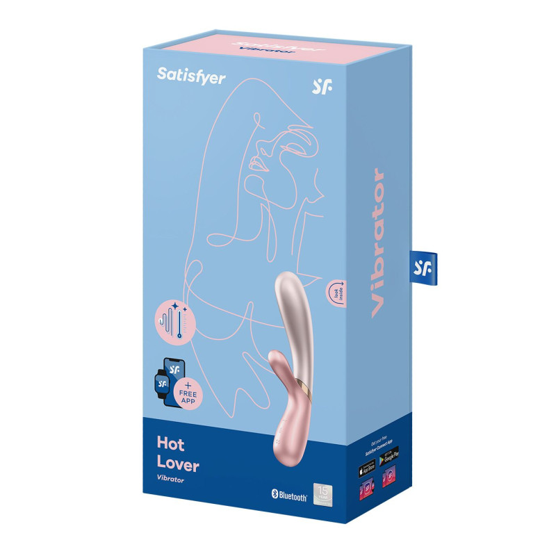Вібратор-кролик з підігрівом Satisfyer Hot Lover Pink