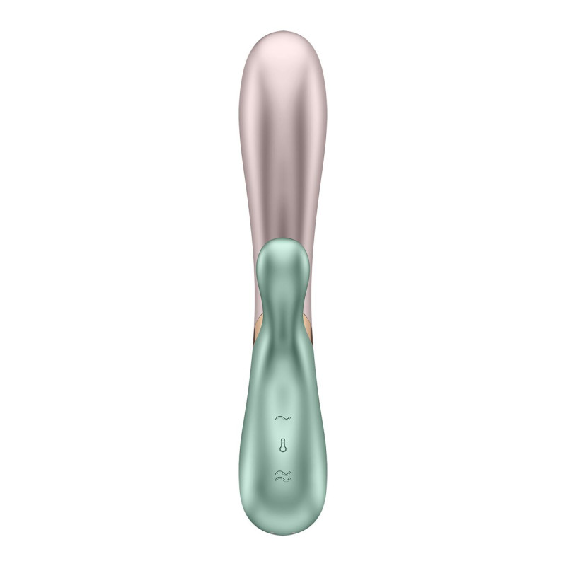 Вібратор-кролик з підігрівом Satisfyer Hot Lover Green