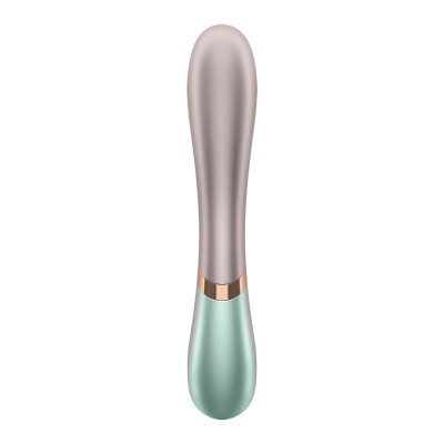 Вібратор-кролик з підігрівом Satisfyer Hot Lover Green