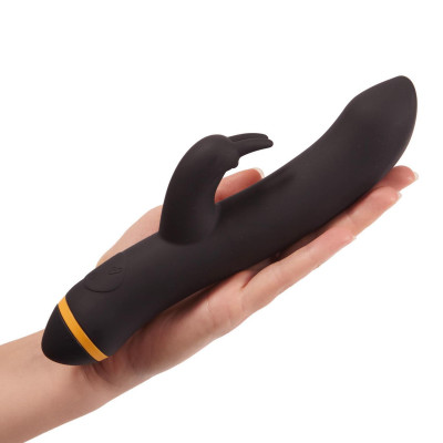 Вібратор кролик Pornhub Turbo Rabbit, роздільне управління, намистинка для клітора, soft-touch силікон