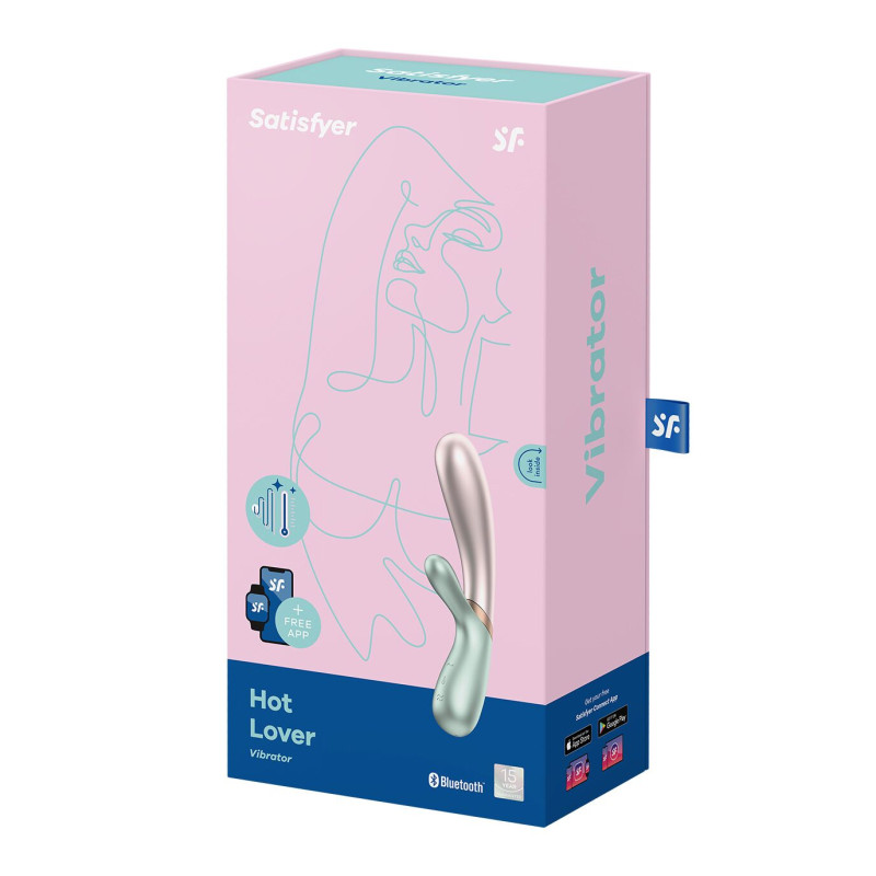 Вібратор-кролик з підігрівом Satisfyer Hot Lover Green