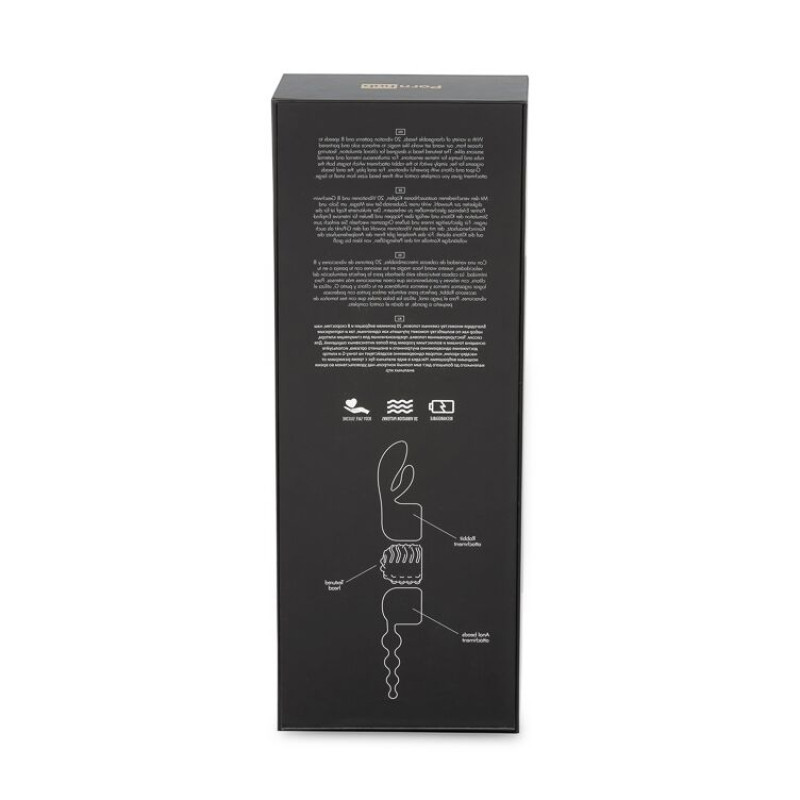 Вібромасажер Wand з трьома насадками Pornhub Spell Wand Set, потужний