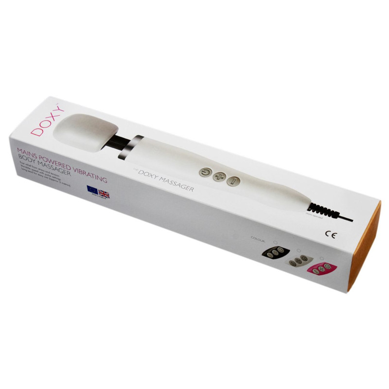 Вібромасажер DOXY Original Black, дуже потужний, живлення 220В, пульсуючі вібрації